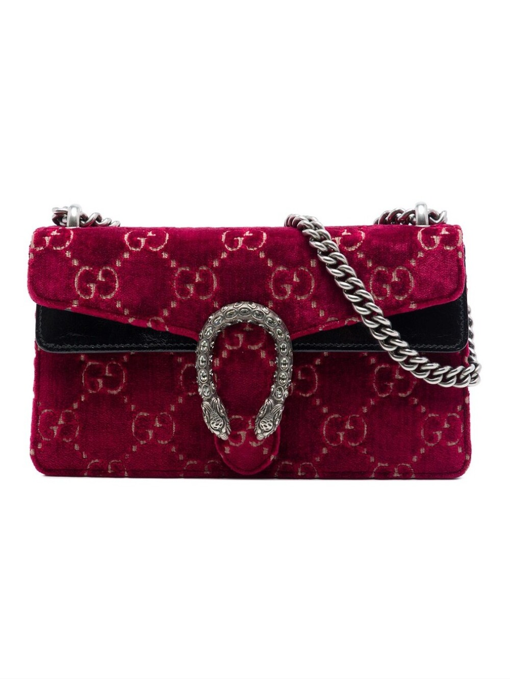 GUCCI AUTHENTIC Velvet GG Monogram Super Mini DIONYSUS Shoulder Bag